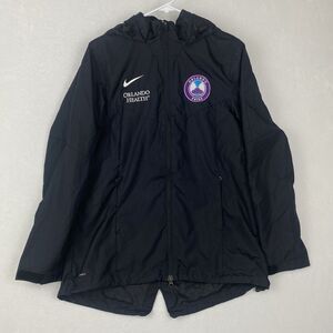 Nike Shield Orlando Pride Windbreaker Jacket Womens Large Black Hooded Full Zip